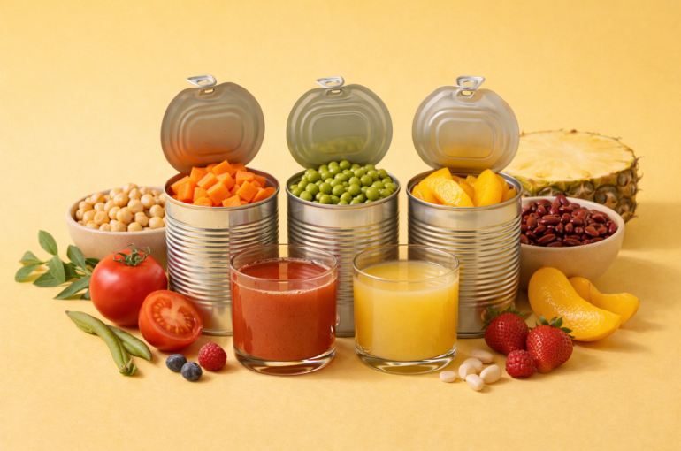 Canned legumes, fruits & vegetables made with natural and organic ingredients