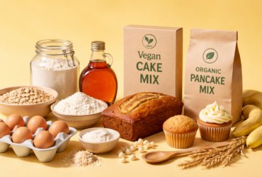 Vegan and organic baking mixes made with natural ingredients