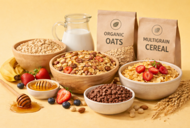 Organic and vegan cereals made with natural ingredients