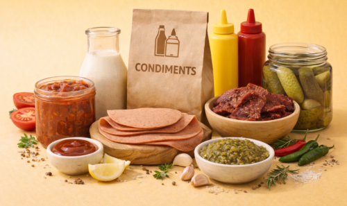 Organic and vegan condiments made with natural ingredients