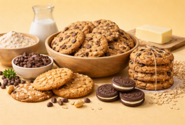 Organic and vegan cookies made with natural ingredients