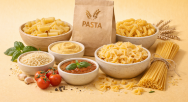 Organic and vegan pasta made with natural ingredients