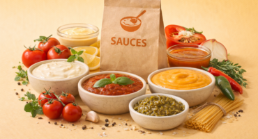 Organic and vegan sauces made with natural ingredients