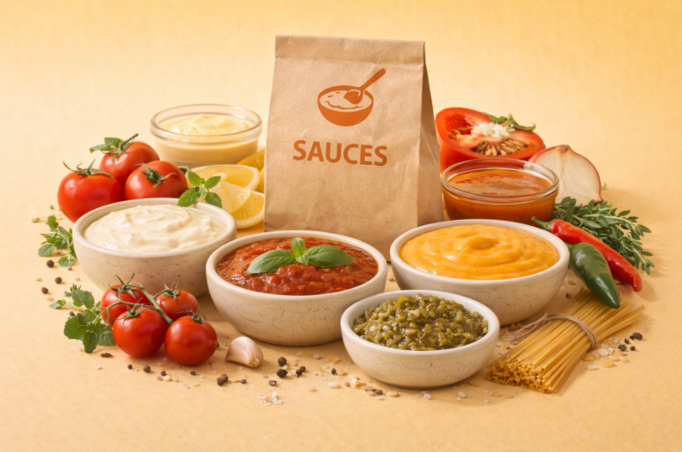 Organic and vegan sauces made with natural ingredients