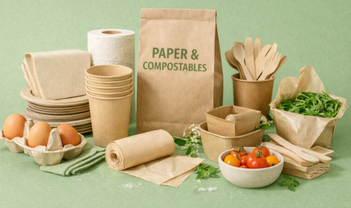 eco-friendly paper and compostable products made with natural ingredients