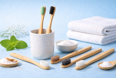 Eco-friendly toothbrushes made from environmentally non-toxic materials