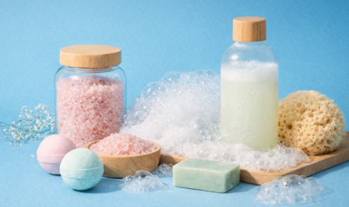 Organic vegan and cruelty-free bath product made with natural ingredients