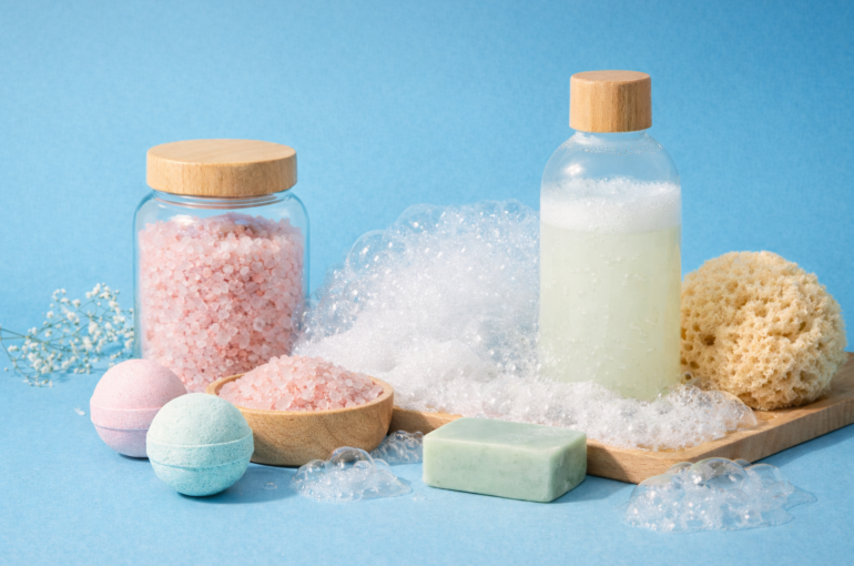 Organic vegan and cruelty-free bath product made with natural ingredients