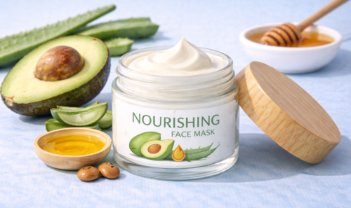 vegan organic and cruelty-free nourishing face mask made with natural ingredients