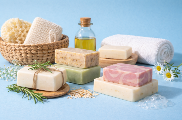 Organic vegan and cruelty-free soaps made with natural ingredients