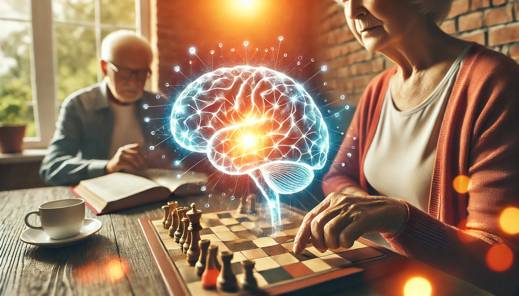 Older adults enjoying mentally stimulating activities that support brain health and healthy aging
